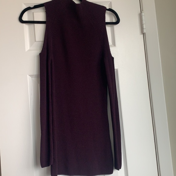 Wilfred Plum Knit Cold Shoulder Tunic - Picture 2 of 10